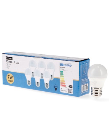 Ampoule LED E27 A60 10W Pack 6 6000K