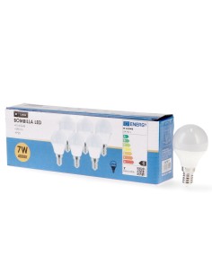 LED Bulb E14 G45 7W Pack 6 6000K