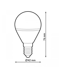 Ampoule LED E14 G45 7W Pack 6 3000K 2