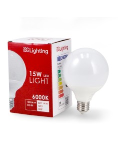 LED Bulb E27 G95 15W 2700K 1830lm 200° Angle 15000h Life