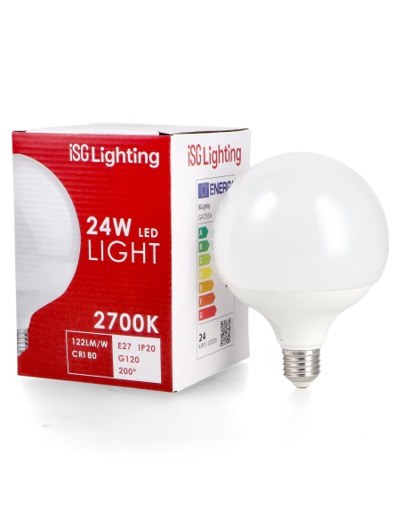 Lâmpada LED E27 G95 15W 2700K 1830lm Ângulo 200° Vida 15000h