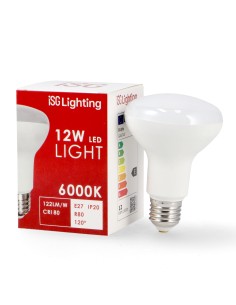 Lâmpada LED E27 R80 12W 6000K