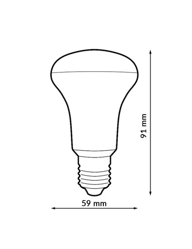 Ampoule LED E27 R63 9W 6000K iSG Lighting