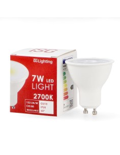 LED GU10 SMD Plus Bulb 7W Dimmable Triac 6000K