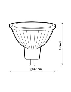 LED MR16 SMD Plus Bulb 7W 6000K Dimmable Triac 2