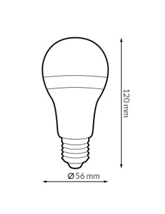 Lâmpada LED E27 A70 15W 4000K iSG Lighting 2
