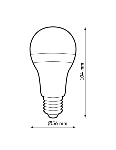 Lâmpada LED E27 A60 10W 6000K iSG Lighting