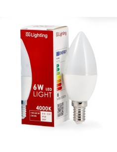 ISG Lighting C37 E14 6W 6000K LED Bulb