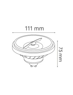Pro LED Bulb GU10 AR111 15W 2700K Cob 2