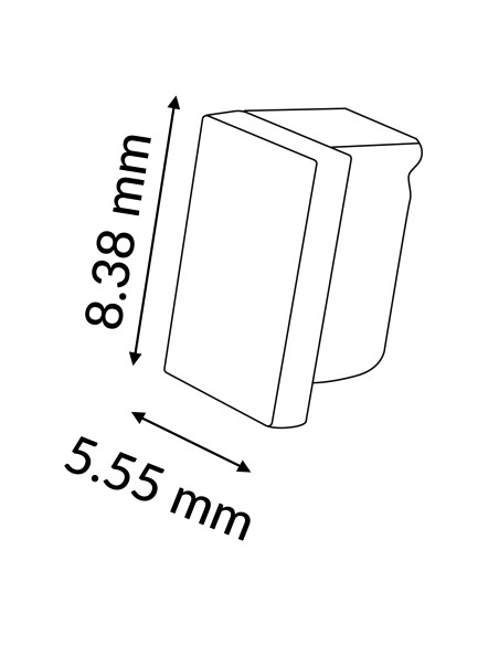 Stopfen für Profil LM3848 PC, 20 Stück