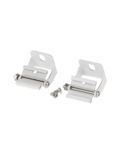 Pack de 2 Clipe de Fixação em Alumínio Branco Lm3699