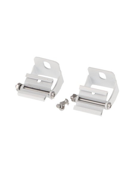 Pack de 2 Clipe de Fixação em Alumínio Branco Lm3699