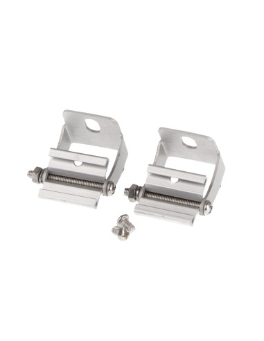 Pack de 2 Clipe de Fixação em Alumínio Branco Lm3699