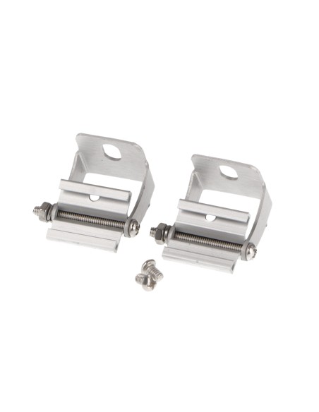 Pack de 2 Clips de Fixação em Alumínio Cinza Lm3700