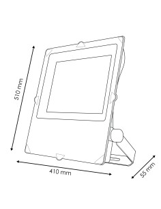 Projecteur LED Secret 200W avec source Philips et régulation 1-10V 2