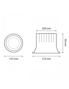 Downlight LED Luxtar Black 15W CCT Einbau 2