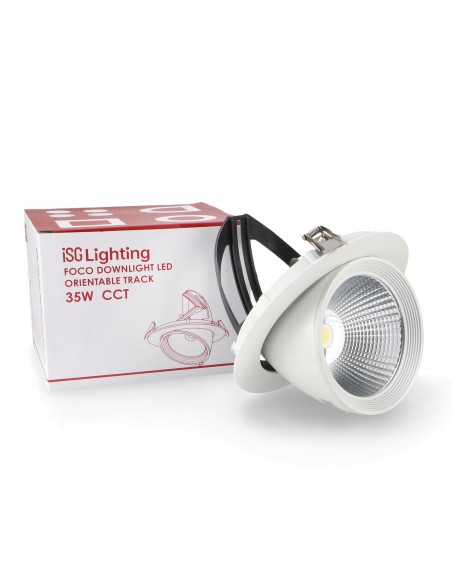 Adjustable LED Downlight Track Spot White 35W CCT