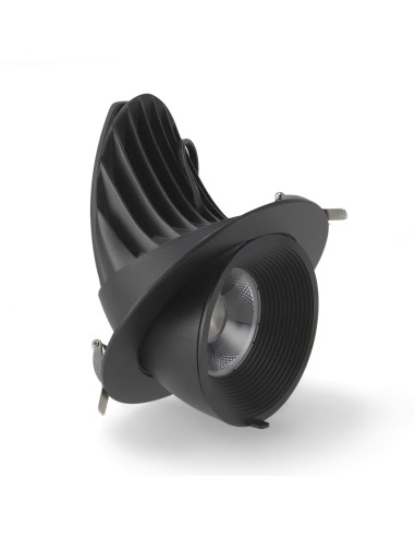 Adjustable LED Track Downlight Black 30W CCT
