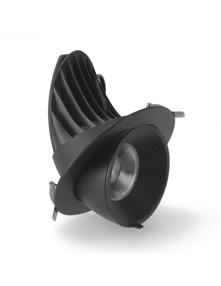 Adjustable LED Track Downlight Black 30W CCT