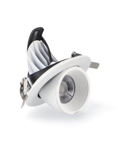 Adjustable LED Track Downlight Black 30W CCT