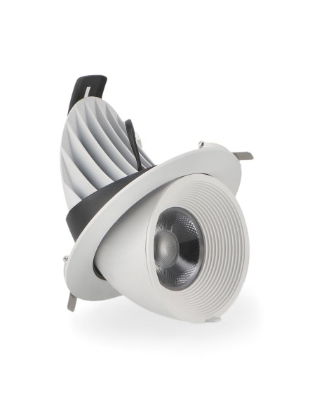 Adjustable LED Track Downlight Black 30W CCT