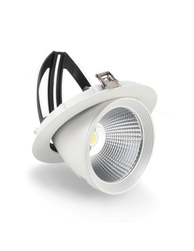 Adjustable LED Track Downlight Black 30W CCT