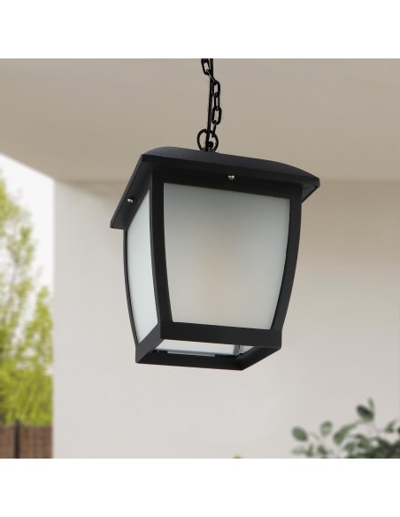 House M LEDME Stahl Glas Leuchte 170x170x280 mm E27 IP44