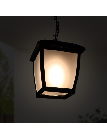 Lampada da soffitto House M LEDME Acciaio e Cristallo E27 IP44