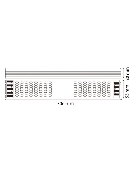 Alimentatore Slim LEDME 200W 24Vdc IP20