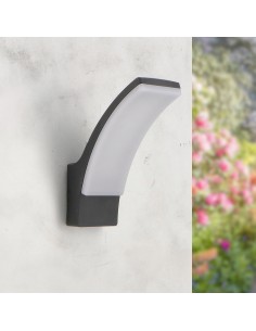 LED Wall Light Winni Black 12W Outdoor IP54 IK8