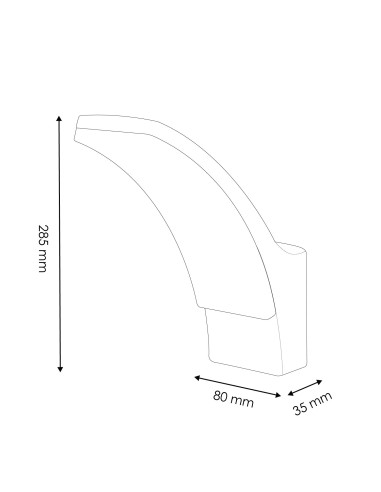 LED Wall Light Winni Black 12W Outdoor IP54 IK8