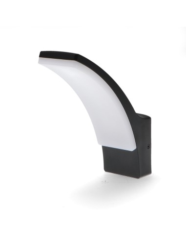 LED Wall Light Winni Black 12W Outdoor IP54 IK8