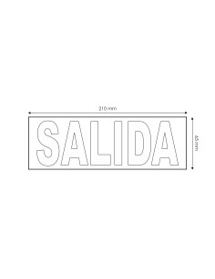 Adhesive emergency exit pictogram M LEDME 2