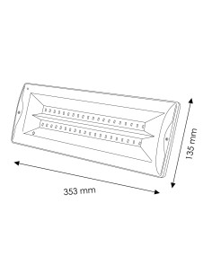 LED-E Notleuchte 3W mit Batterie IP20 2
