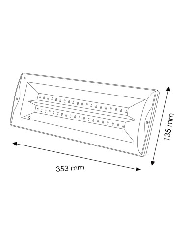LED-E Notleuchte 3W mit Batterie IP20