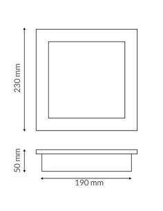 Foco Downlight LED White Square 30W CCT, 3300 lm, Aluminio 2