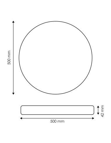 Neox 50W LED Ceiling Light iSG Lighting Polycarbonate