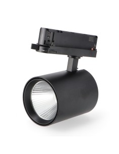 Black Air 30W Three-Phase LED Track Light No Flicker CCT