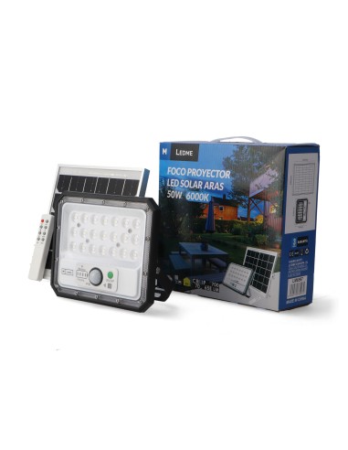 LED Solar Projector Spotlight Aras with Sensor 50W 6000K
