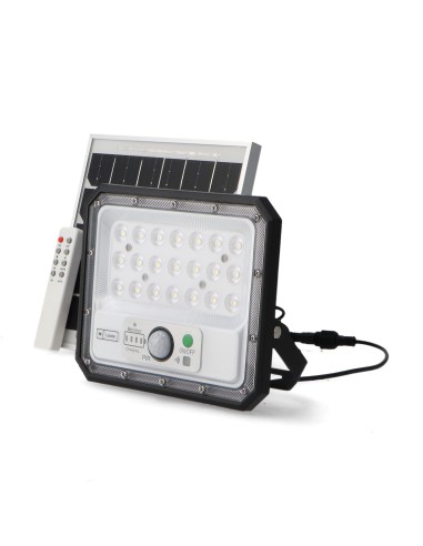 Foco projetor LED solar M LEDME 6W 700lm sensor de movimento