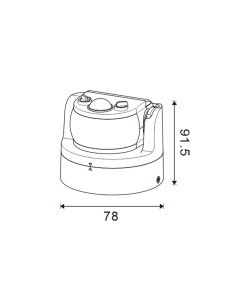 Surface PIR Motion Detector 180° Inca M LEDME 2
