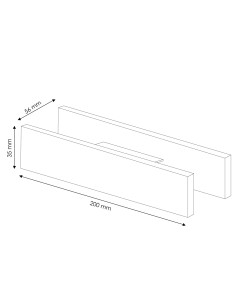 Unión Recta Para Barra Led Trunk Dsc De Aluminio Con Clip 2
