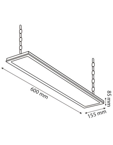 Exaustor Linear LED Space 200W Philips 5700K Flicker Free