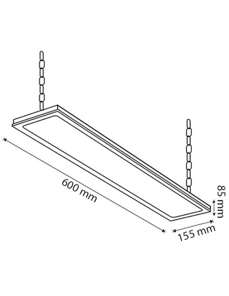 Exaustor Linear LED Space 200W Philips 5700K Flicker Free