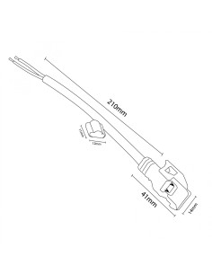 Ecofast Mimotec Crimpable Adapter Cable for 220Vac LED Strip 2