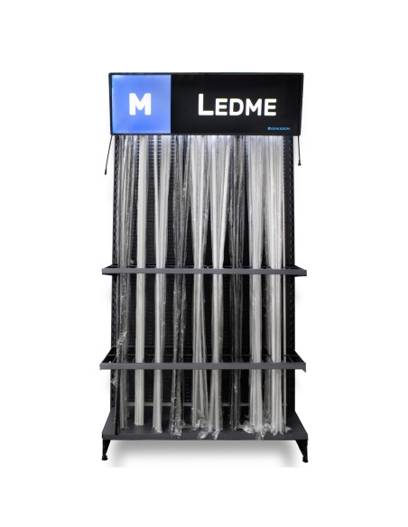 LED strip display 220V wood 40x150 cm