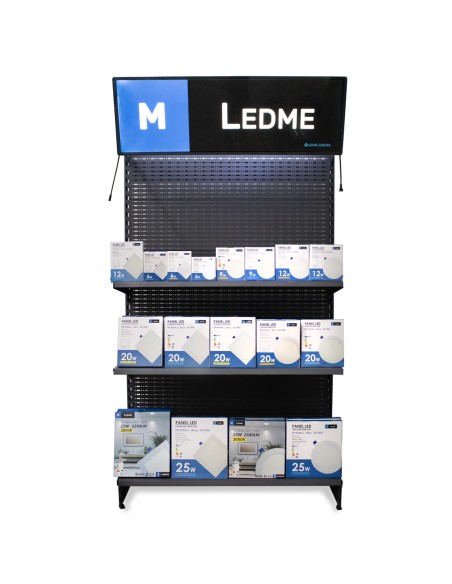 LED strip display 220V wood 40x150 cm