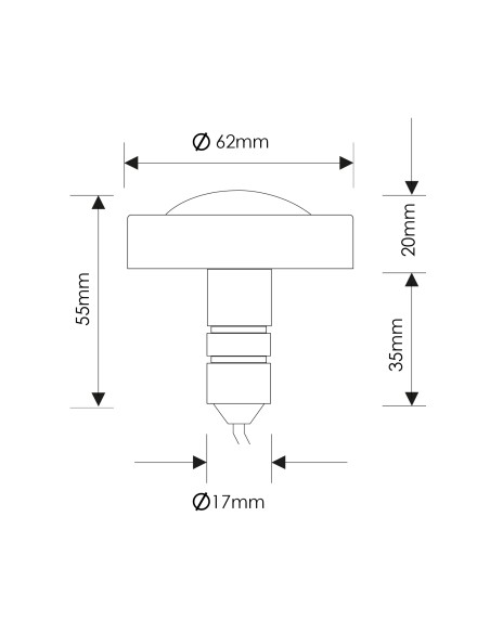 LED-Spotscheinwerfer Minipool 7W 5000K IP68 dimmbar