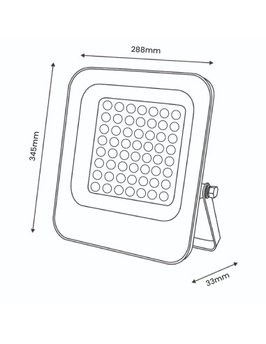 Projecteur LED Napoli Plus 200W 6000K source Osram