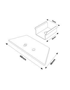 Tappi e morsetti per profilo LM3829 PC 2
